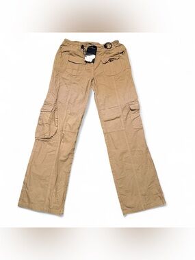 Brandy Melville Tan Cargo Pants with Utility Pockets
